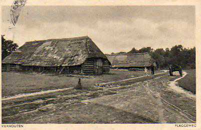 Oude asichten zwart wit Vierhouten 1